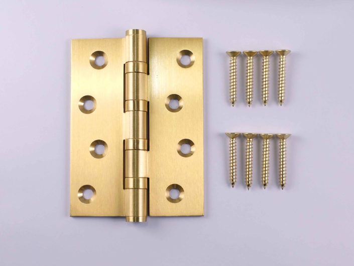 Brass Door Hinges Bearing 4x3: #Bearing #Brushed #Gold #SB #4x3 (6)