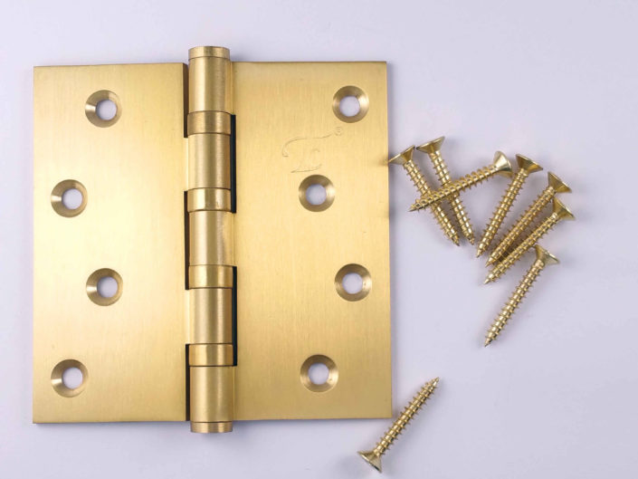 Brass Door Hinges Bearing 4x4: #Bearing #Brushed #Gold #SB #4x4