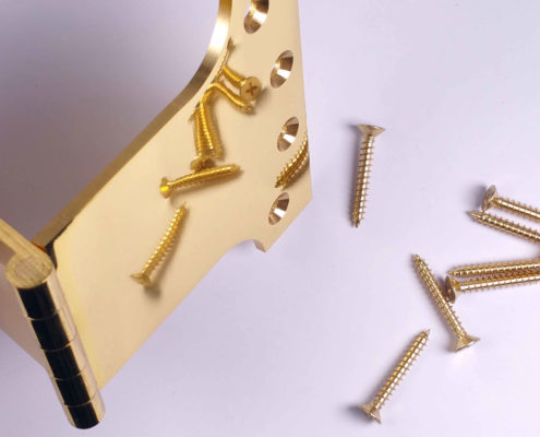 Brass Door Hinges I-shape: #I-Shape #Bright #Gold #P&L (3)