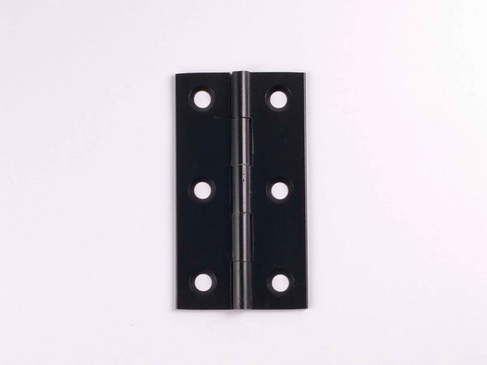 Brass Door Hinges Copper Pin: #Small #Copper-Pin #FlatOpen #Black