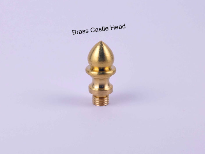 Door Hinge Brass Heads: #CastleHead