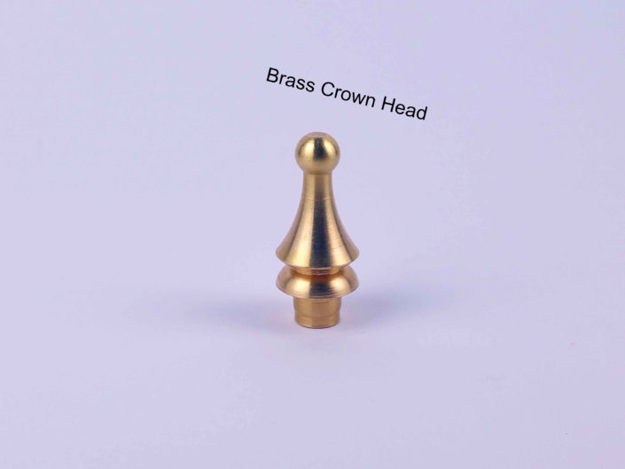 Door Hinge Brass Heads: #CrownHead