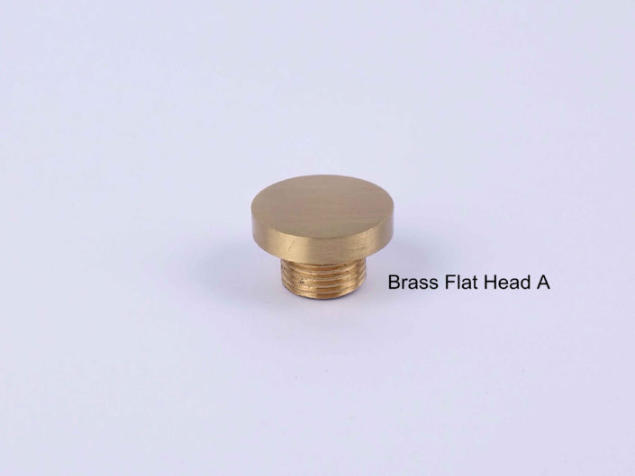 Door Hinge Brass Heads: #FlatHeadA