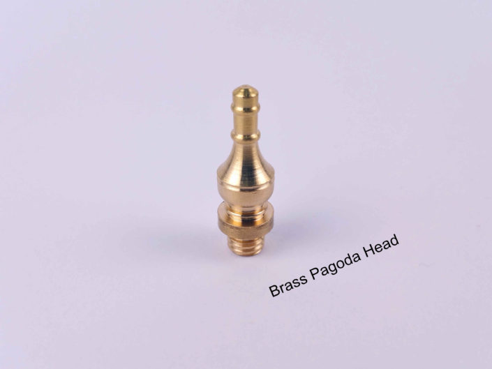 Door Hinge Brass Heads: #PagodaHead