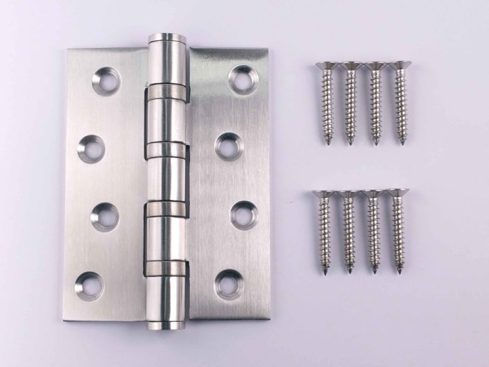 Stainless Steel Door Hinges Bearing 4x3: #Bearing #Brushed #Silver #SS #4X3