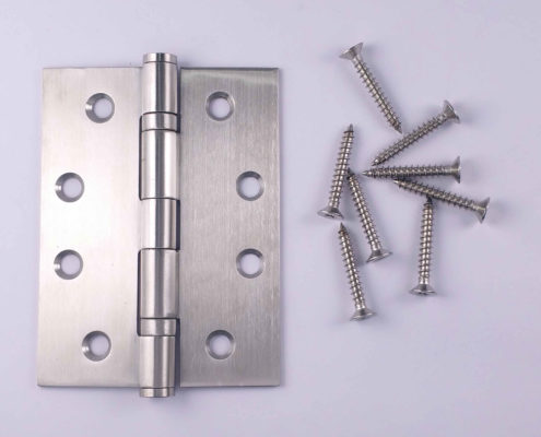 Stainless Steel Door Hinges Bearing SS: #BearingHinges #BrushedSilver #SS