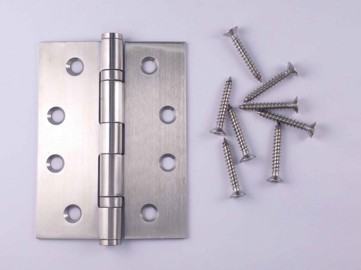 Stainless Steel Door Hinges Bearing SS: #BearingHinges #BrushedSilver #SS